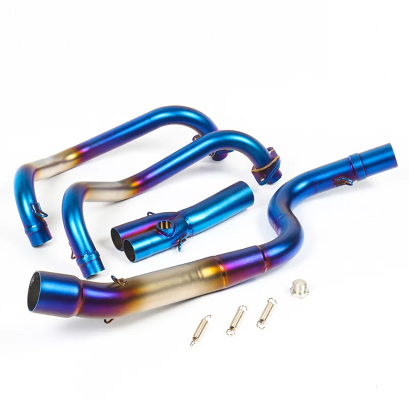 Link Pipe Ninja 300 250 МОТОЦИКЛ выхлопной системный глушитель соединение соединительная трубка скольжения на весь набор для Kawasaki Ninja 300 250 Z250 2013-16 - Цвет: Link Pipe