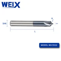 סגסוגת כרסום WEIX 1PC Solid Carbide Arc R זווית End Mill 4 חלילים CNC כרסום קאטר Anti-R Chamfering נתב ביט עבור סגסוגת פלדה (5)