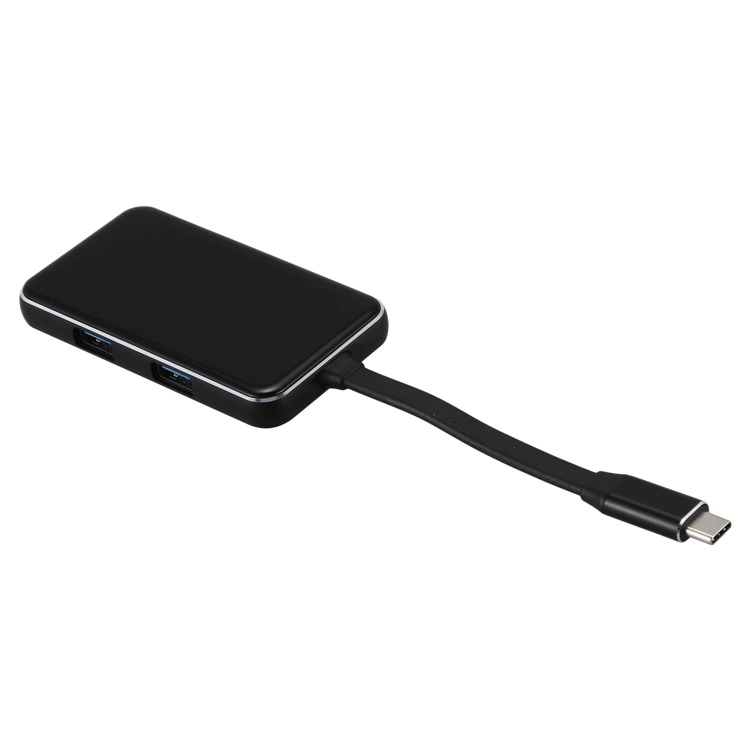 Горячее предложение-5 в 1 стеклянный зеркальный type-C концентратор USB C адаптер с Hdmi, PD порт для зарядки, 3 порта USB 3,0, совместимый для Macbook Pro