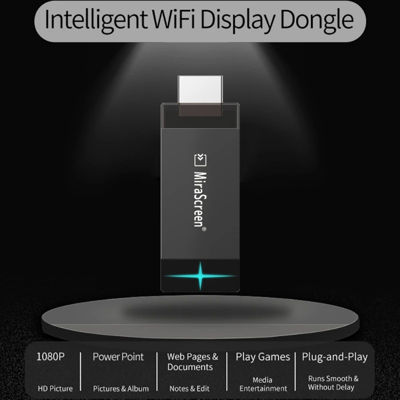 Mirascreen 2,4 г+ 5 г двухдиапазонный HDMI конвертер Wi-Fi дисплей Dongle Поддержка DLNA AirPlay Miracast 720/1080 P