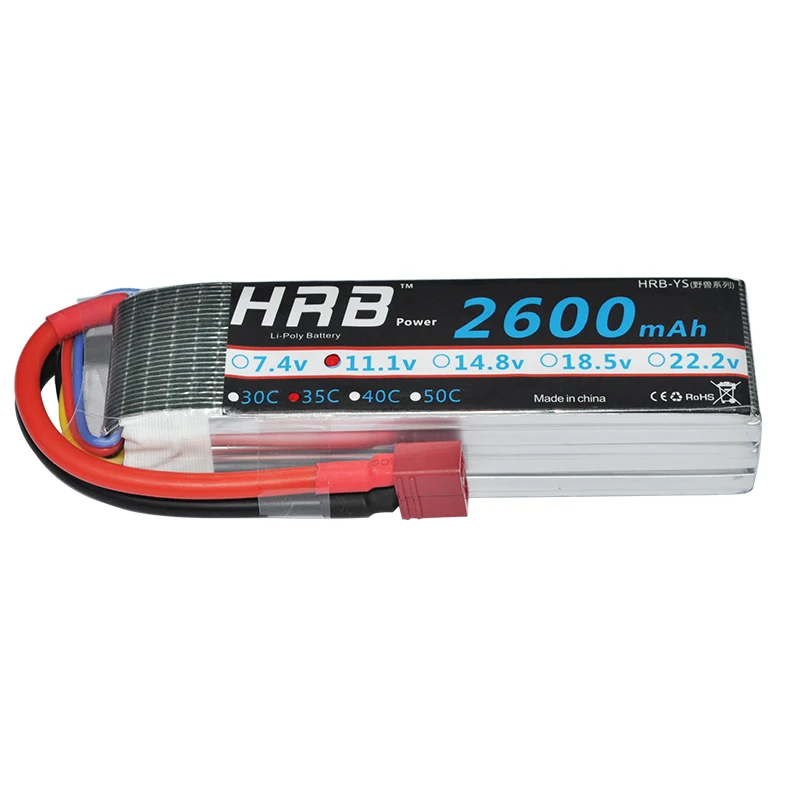 

HRB Lipo Battery 3S 11.1V 2600mah 35C Max 70C AKKU For Helicopters RC Models RC Battery Quadcopter