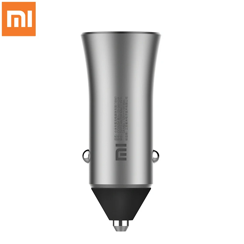 الأصلي Xiaomi شاحن سيارة ثنائي USB 5 V/2.4A 18 W سريعة تهمة المعدني الكامل متوافق لالروبوت الهاتف فون باد