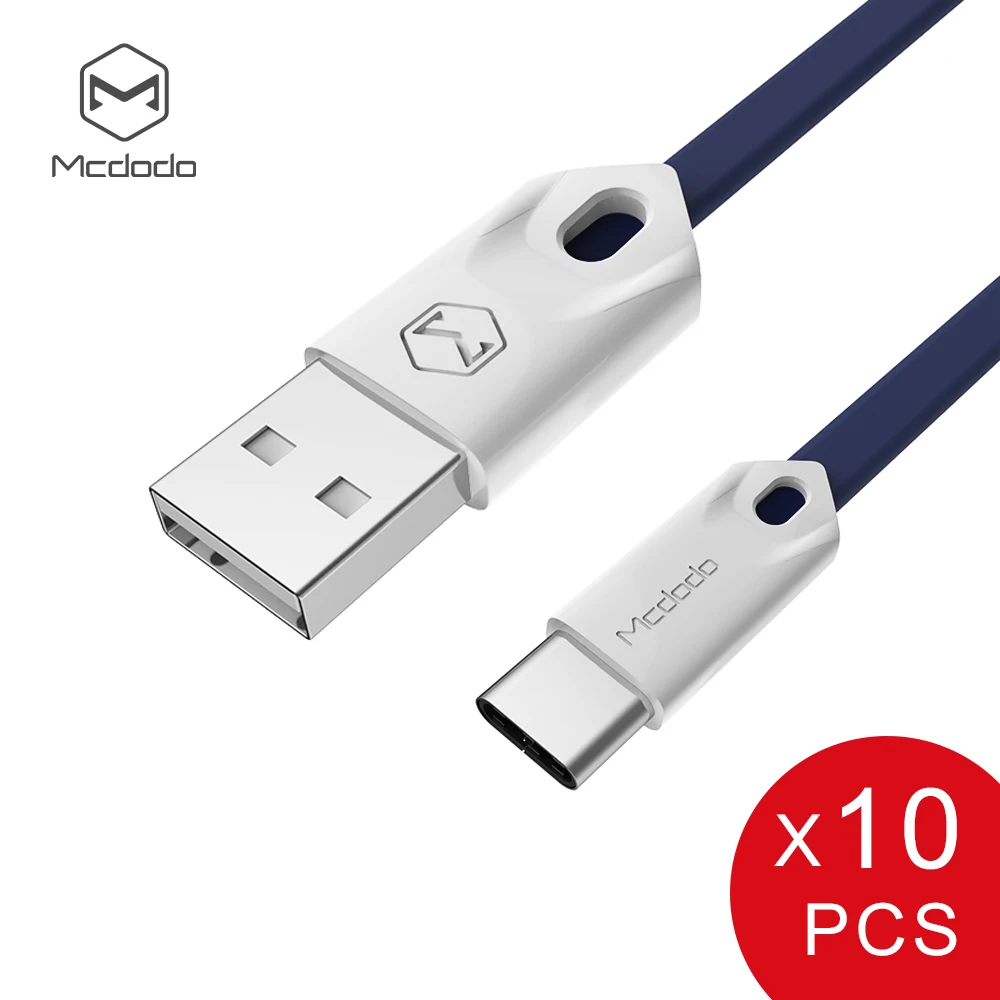 Mcdodo упаковка из 10 шт. кабель с разъемом USB Type-c для Xiaomi Huawei C быстрой зарядки и