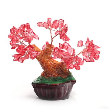 

natural crystal craft tree , the lucky feng shui tree as the mascot, bring in wealth and treasure fortune -1740