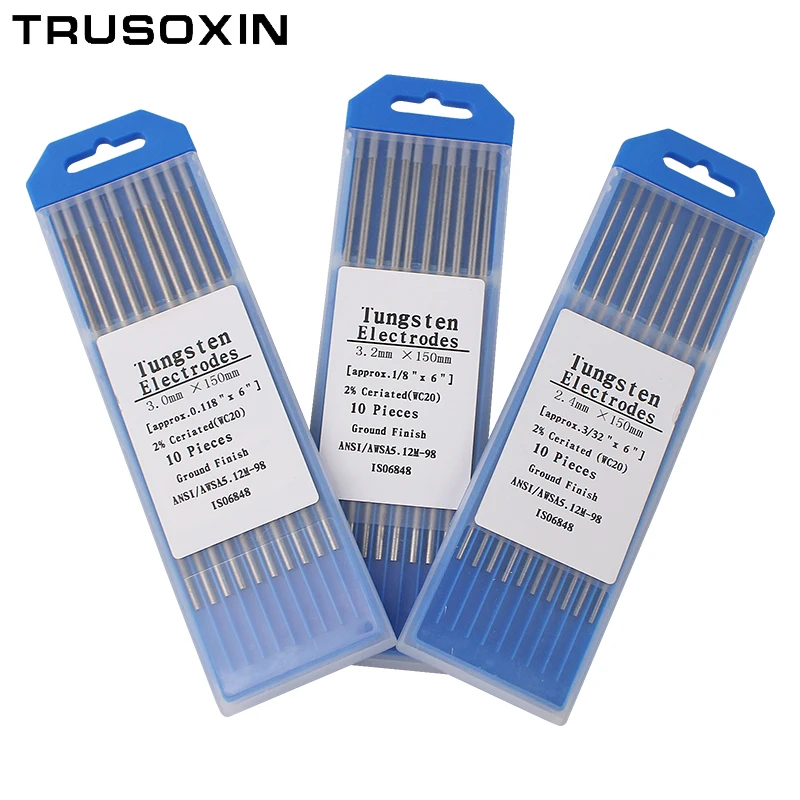 10 шт. вольфрамовые электроды 1 0/1 6/2 0/2 4/3 0/3 2*4 0 мм|tig tig|machine machineelectrode tungsten |