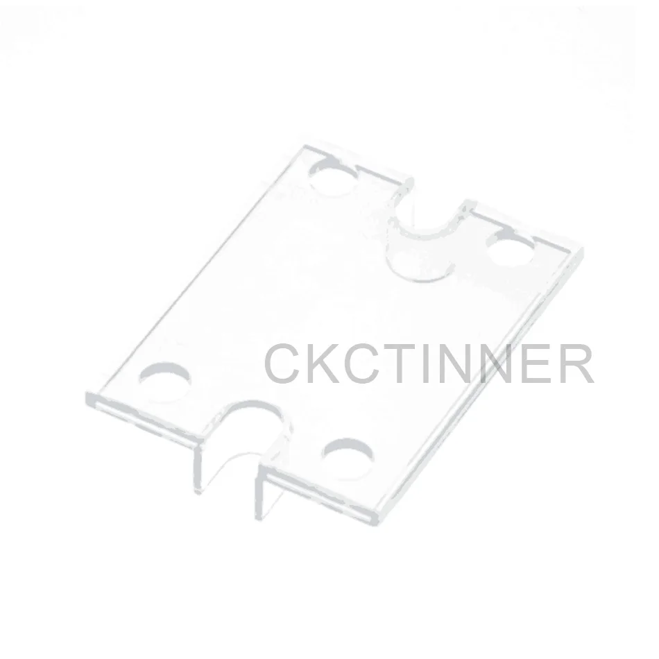 Ckctinner 1 шт. твердотельные реле SSR-25DA 25A SSR-10DA SSR-25DA SSR-40DA 5-24VDC до 24-380V AC SSR 25DA, 6-20mA - Габаритные размеры: cover