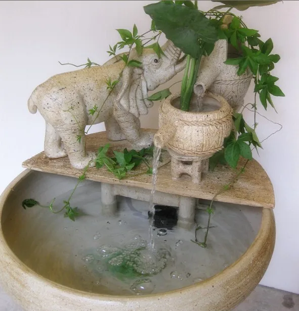 Art aquarium water potted landscape aquarium ceramic water tank water