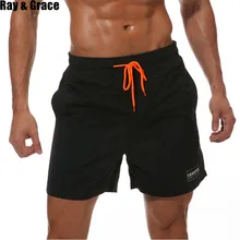 Солнцезащитные GRACE Лето Для мужчин пляжные шорты для плавания эластичный пояс Короткие штаны купальники работает Спорт тренажерный зал серфинг Быстросохнущие шорты
