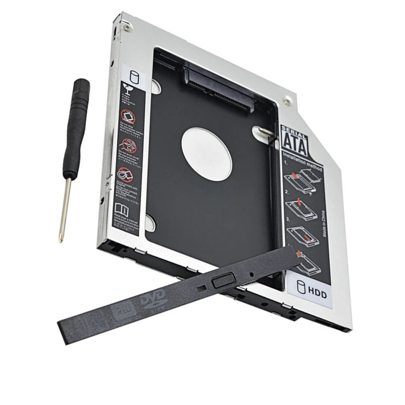 9,5 мм SATA 2nd SSD HDD Caddy для hp EliteBook 2530p 2540p DVD-ROM жесткий диск Caddy