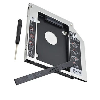 

NEW 9.5mm SATA 2nd SSD HDD Caddy for HP EliteBook 2530p 2540p DVD-ROM Hard Disk Drive Caddy