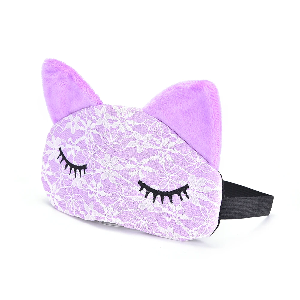 

Cartoon Lace Eyeshade Sleeping Mask Cover Eye Eyepatch Blindfolds To Shield The Light Cute Cat Eye Mask Cover Care Tool
