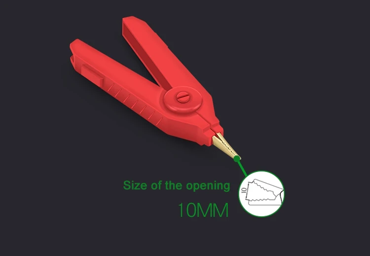TKDMR 15 шт. крокодил Кельвин зажим Медный позолоченный LCR тестовый зажим