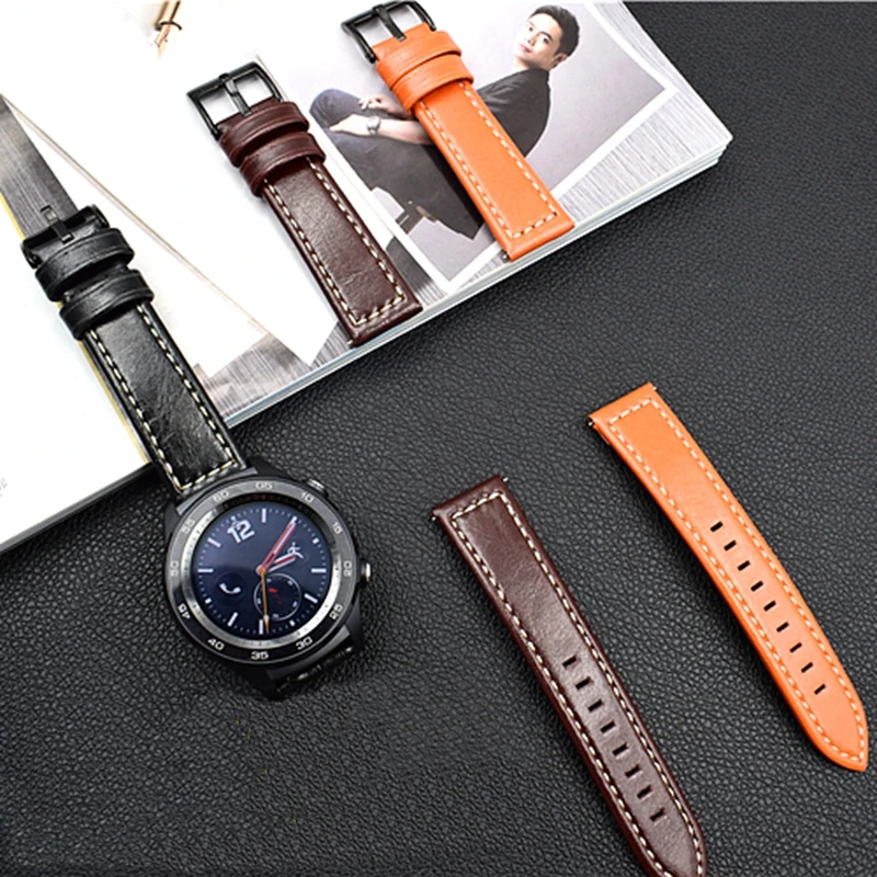 Ремешок из натуральной кожи для Samsung Galaxy Watch роскошный браслет Gear S3 Classic Froniter
