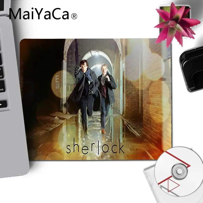 MaiYaCa Горячая 221B Шерлок Холмс компьютерные игровые коврики для мыши подставка под руку коврик для мыши геймер Настольный коврик - Цвет: No Lock Edge18x22cm