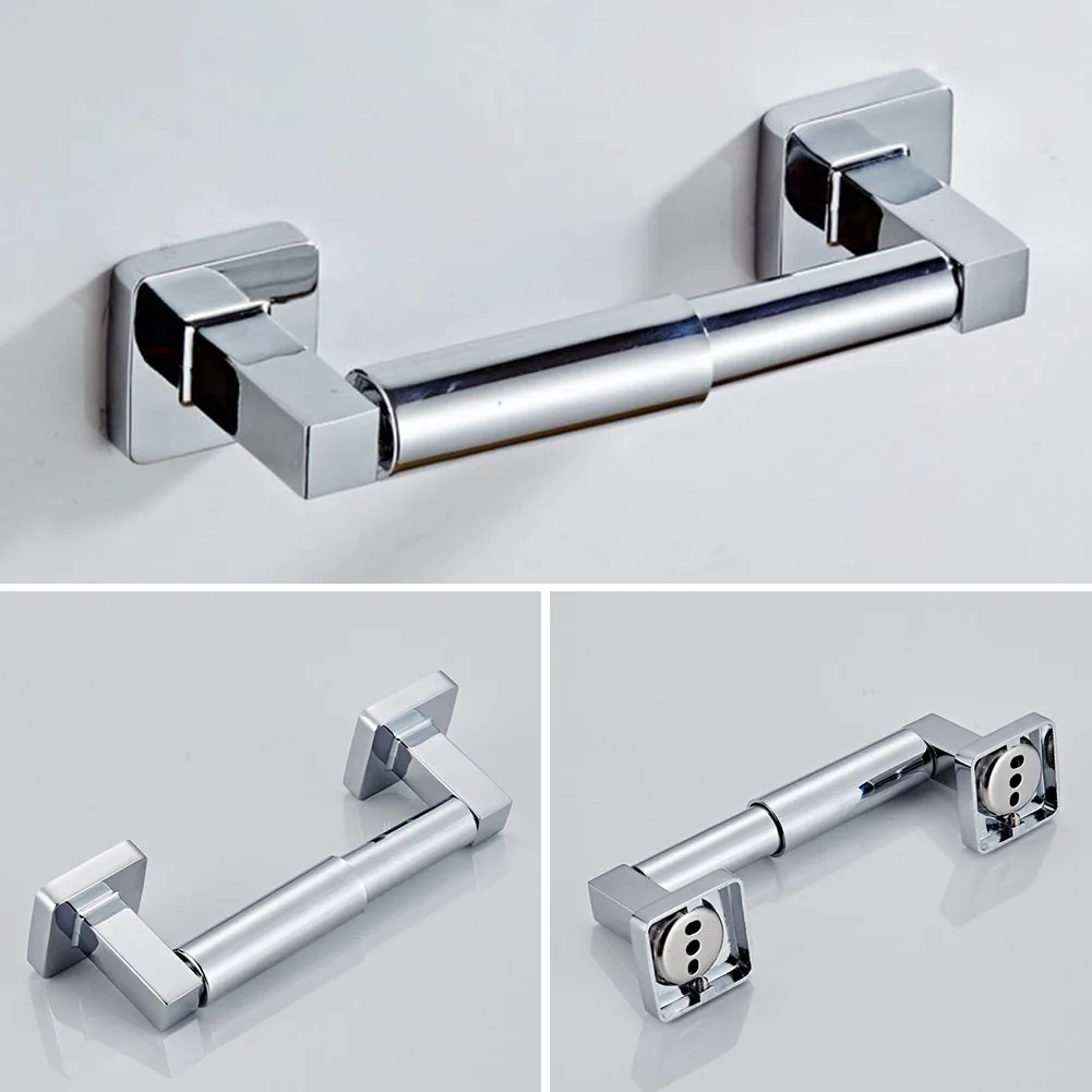 

Wall Mounted Holder Organizer Retractable Toilet Towel Tools Accessories Storage Chrome Dispenser With Screw Modern Roll Paper