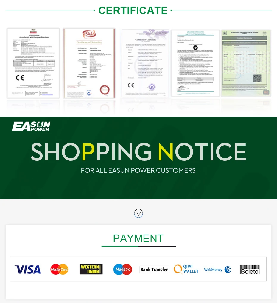 EASUN POWER MC4 Connector Solar Connector 5 Pairs PV Solar Panel Connectors Male & Female IP67 TUV 1000Vdc UL 600Vdc Solar Power_16