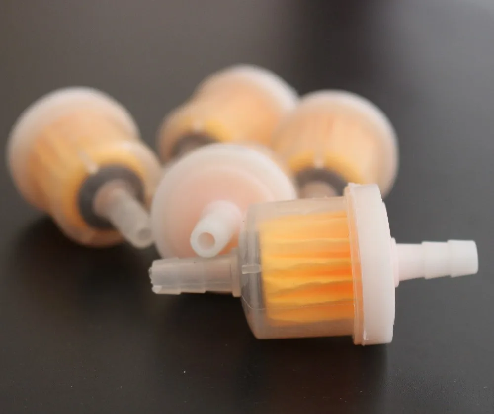 NEW SIZE 5PCS Car Motorcycle Clear Inline Gas Carburetor Fuel Filter