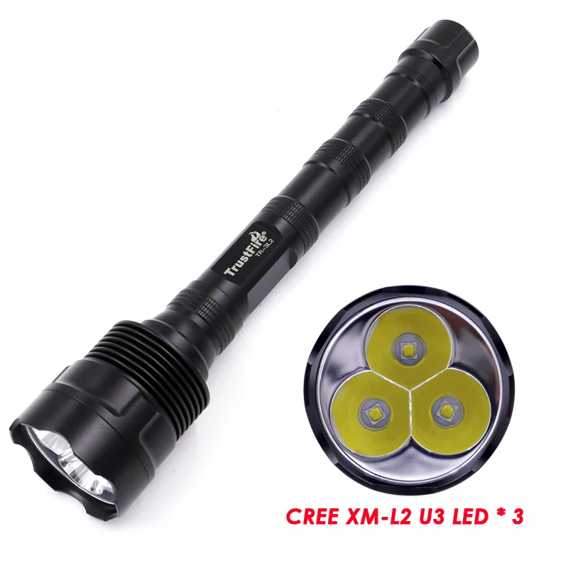 1 Режим 5 Режим Trustfire TR-3T6 обновления TR-3L2 3800lm фонарик 3xcree XM-L2 U3 светодиодный фонарик Фонарь Лампа фонарь(2x18650,3x18650