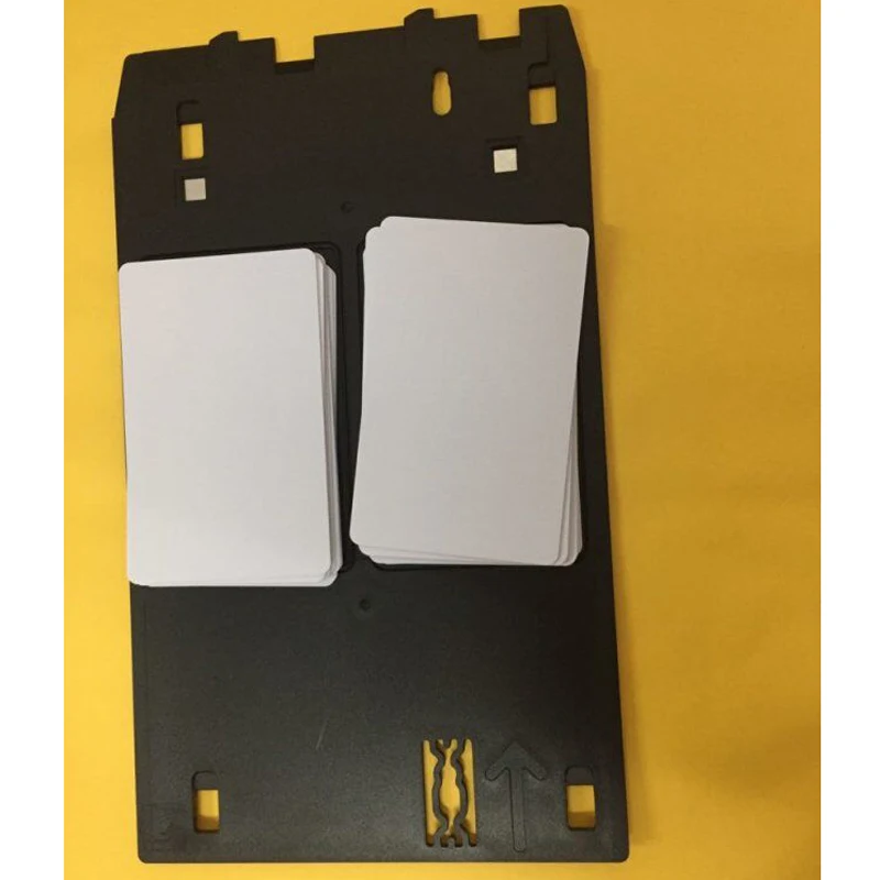 

20Pcs PVC ID Card + J type PVC ID Card Tray For Canon iP7240 iP7250 iP7270 MG7510 MG7520 MG7540 MG7550 MG7770 MX922 MX923 MX924