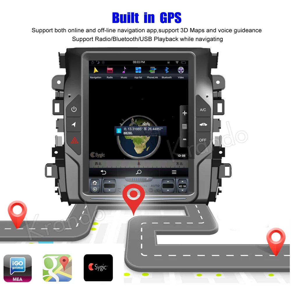 Perfect Krando Android 8.1 10.4" Tesla Vertical screen car radio multimedia system for Honda Crown Avancier 2017 navigation player 2 Perfect Krando Android 8.1 10.4" Tesla Vertical screen car radio multimedia system for Honda Crown Avancier 2017 navigation player 2