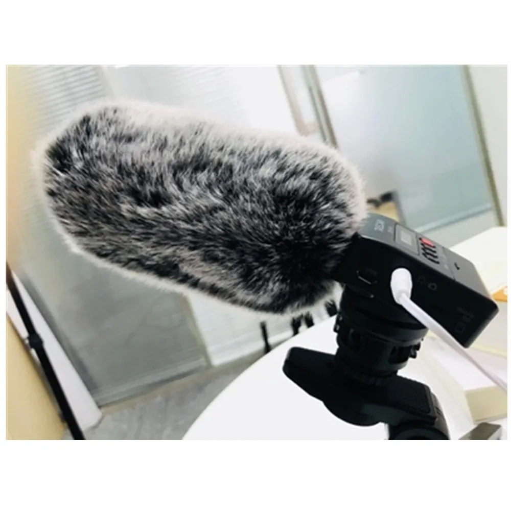 

Deat cat Outdoor microphone cover artifical fur windshield for Tascam DR-10SG Windproof windscreen for Tascam DR-10SG BlueMantis