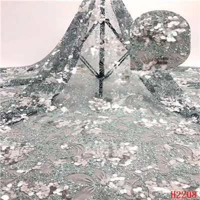 HFX Роскошные блестки вышивка кружево ткань ручной работы сделай сам 3D Цветы одежда аксессуары материалы F2208 - Цвет: as picture