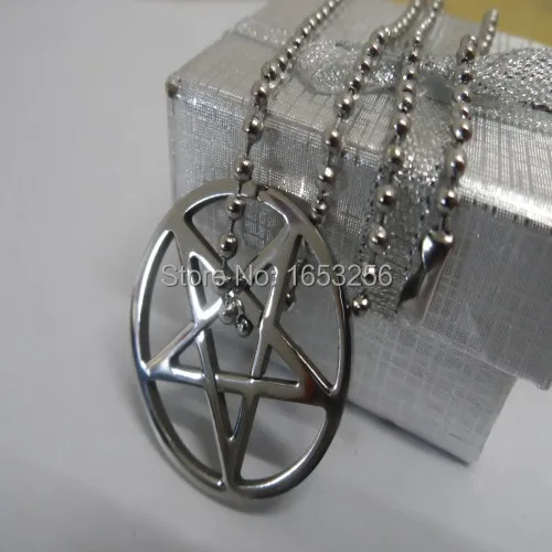 Lot 5pcs Pentagram satanic symbol Satan worship Charms stainless steel Pendants 3