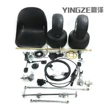 GO KART картинг ATV UTV тормозной диск Звездочка 100 см задний мост поворотные кулаки рулевые тяги колеса с 5 дюймов шины сиденья