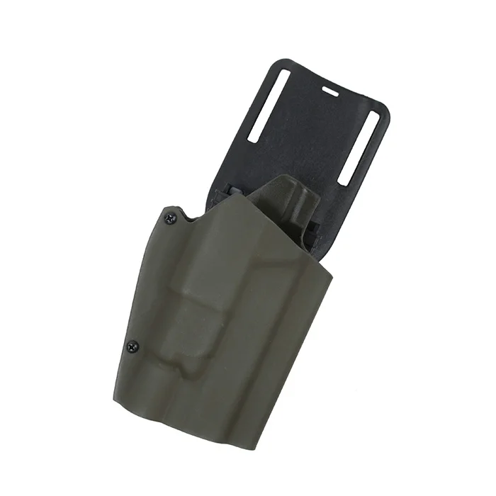 paintball airsoft ar 15 accessories tactial belt platform G17 holster for G17 with X300U flashlight series for hunting-OD (4)
