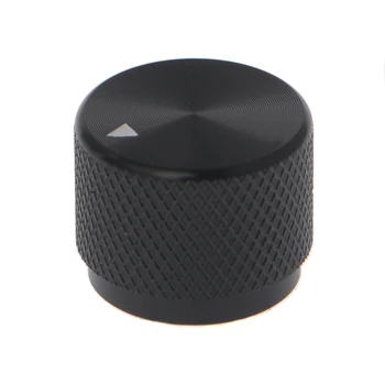 

0.24" Dia Black Aluminum Rotary Control Potentiometer Knob 20mm x 16mm LW