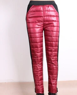20 шт./лот Federal Express быстро осень-зима Корейская имитация пуховые штаны; брюки из плотного бархата; Для женщин теплая верхняя одежда - Цвет: red