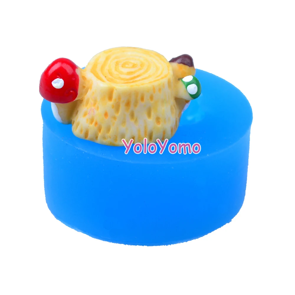 V040YL 17 мм пень с силиконовая форма в виде гриба для Sugarcraft Fondant кукольный домик