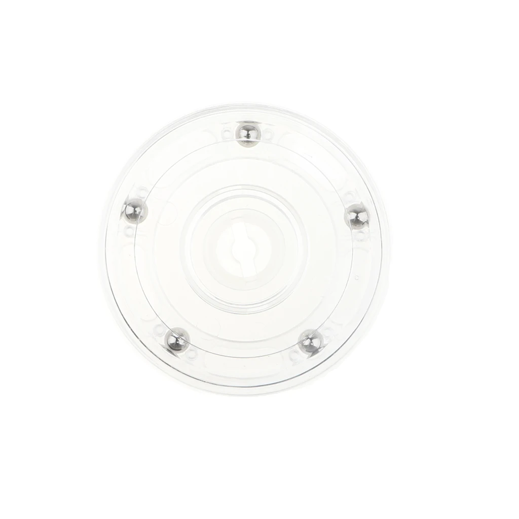 3'' Turntable Acrylic Rotating Display Stand for Watches Jewelries - Clear