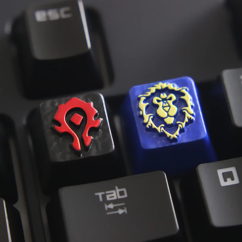  Customized embossed zinc alloy keycap for game mechanical keyboard high-end unique DIY for A
