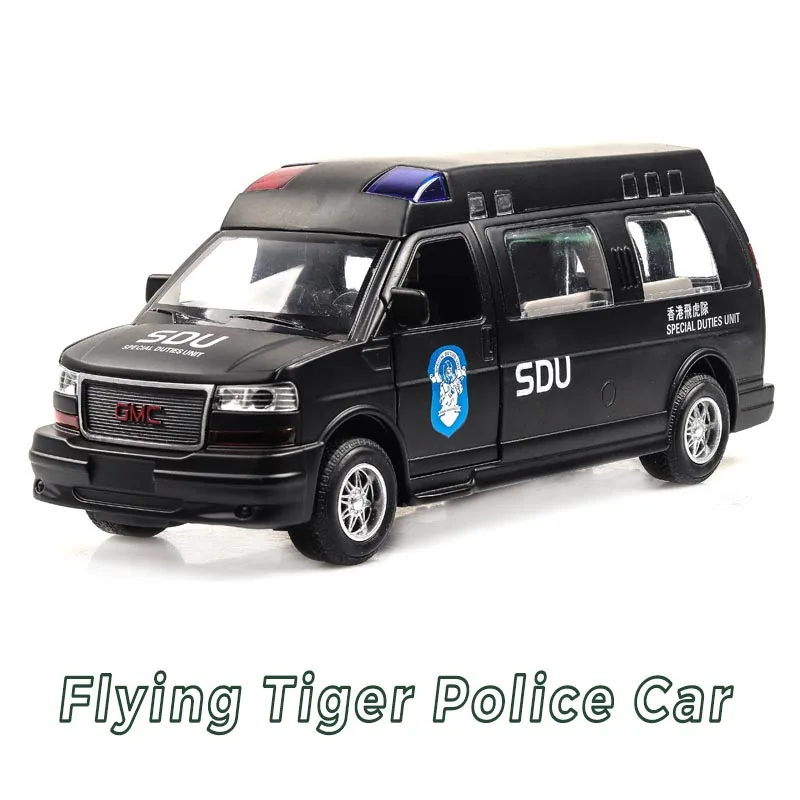 

High Simulation Exquisite Diecasts & Toy Vehicles: GMC Truck Hong Kong SDU SWAT Team Vehicle 1:32 Alloy Diecast MPV Model