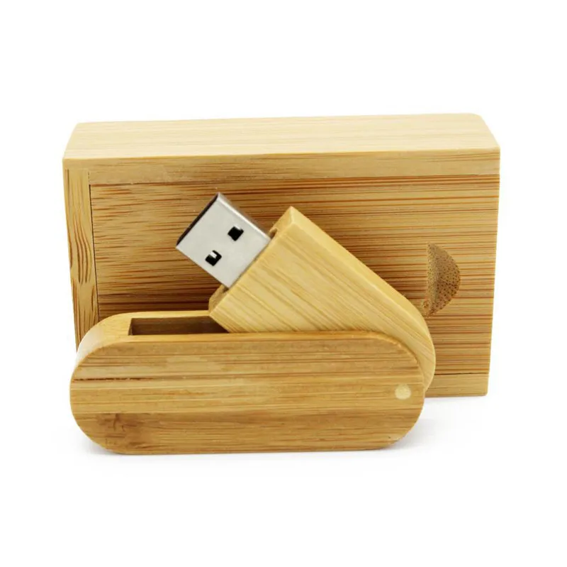 JASTER(более 10 шт бесплатный логотип) Вращающийся деревянный usb+ коробка USB флэш-накопитель Флешка 8 Гб 16 г 32 Гб U диск фотография свадебный подарок - Цвет: Carbonized with BOX