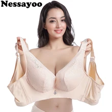 Plus Size Bra 120 52 50 48 46 C D E Cup No Rims Push Up Big Size Bras for Women Wireless Bralette Thin Cup Wireless Bra Lingerie