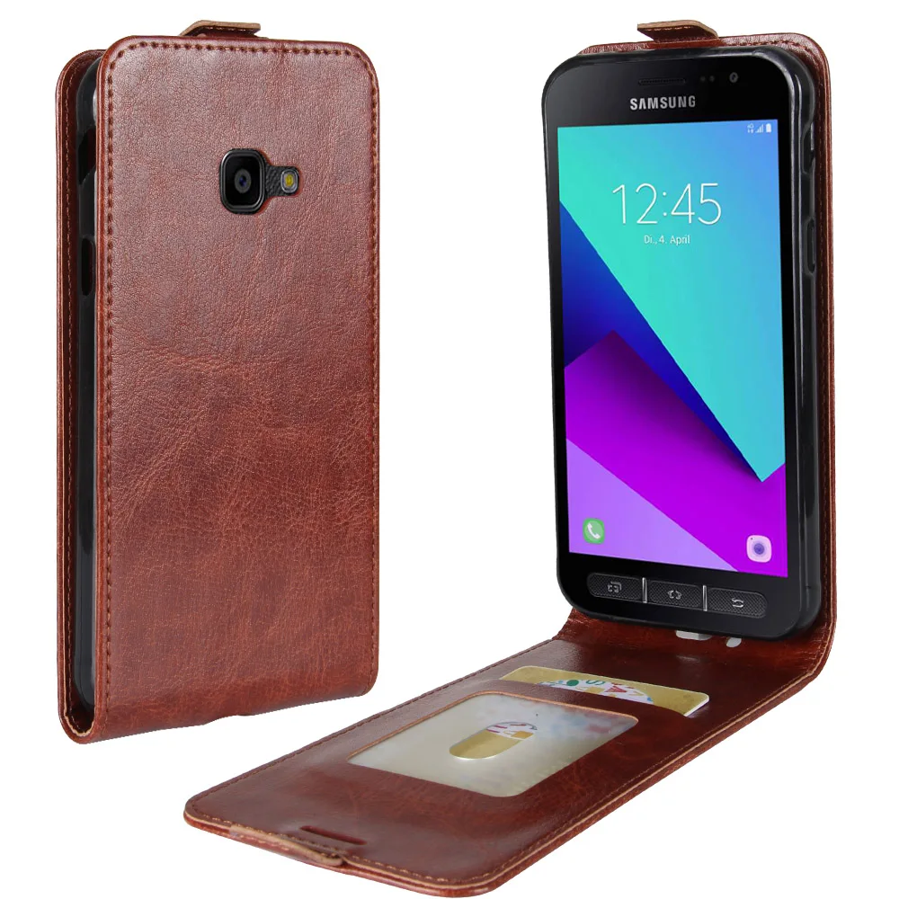 Чехол G390 для Samsung Galaxy Xcover 4 закрытые Чехлы откидные кожаные плотные однотонные