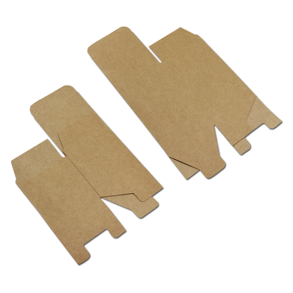 50Pcs 5x5x5cm Square Kraft Paper White Gift Box Small Carton Paperboard Cardboard Candy Craft Packaging Boxes Party Wedding
