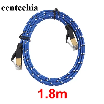 

Centechia New Arrival Durable 1.8M CAT7 Ethernet Internet Network Patch LAN Flat Cable Cord For Computer Laptop Hot Sale