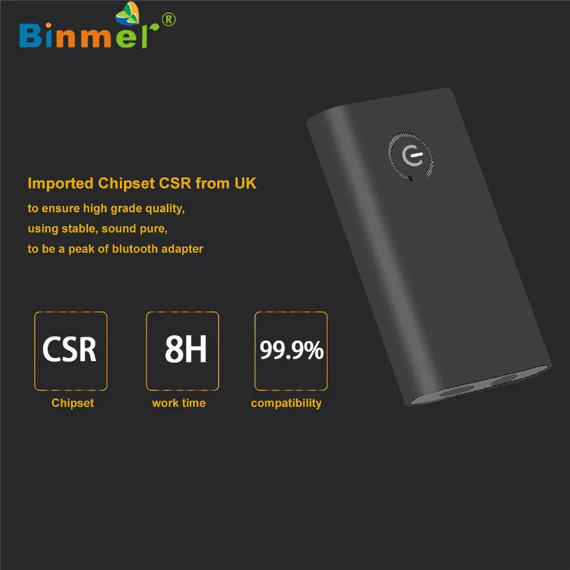 Binmer usb кабель 2 в 1 Bluetooth передатчик приемник беспроводной 3,5 мм аудио музыкальный адаптер руководство пользователя Aug 24