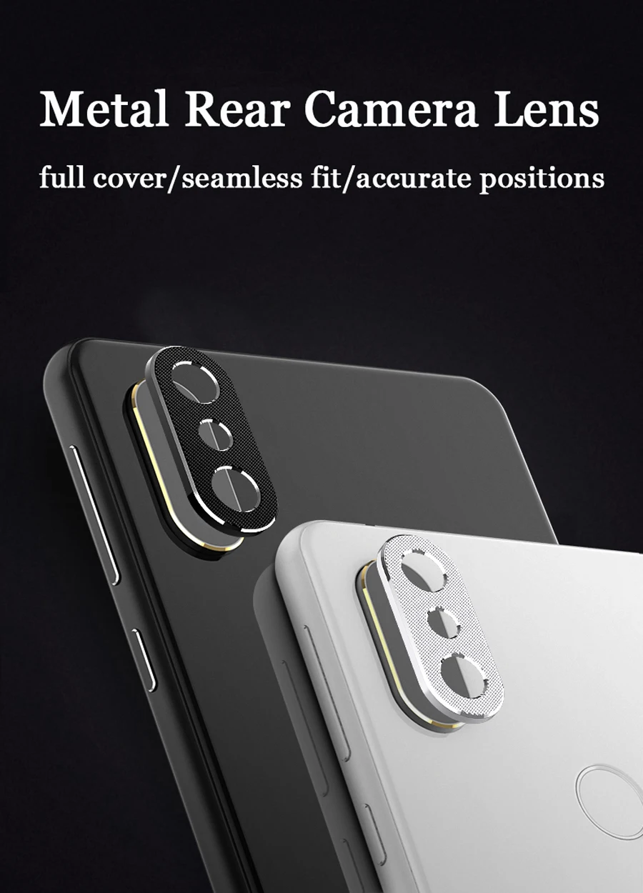Защитная пленка для камеры для Xiaomi Mi 8 Lite, металлическая задняя линза, защитное кольцо для Xiaomi Mi Max 3, алюминиевый чехол для объектива