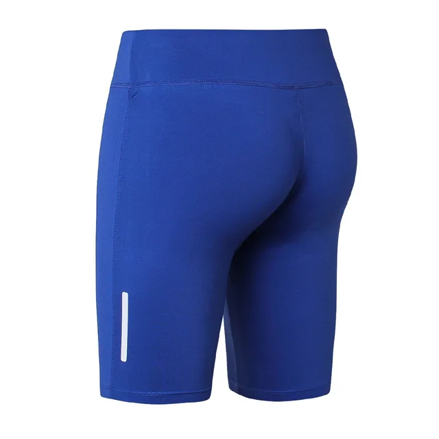 Для женщин пикантные карман тренажерный зал шорты Компрессионные фитнес-плотно спортивная одежда Леггинсы Шорты Брюки для бега йоги спорта - Цвет: Gray