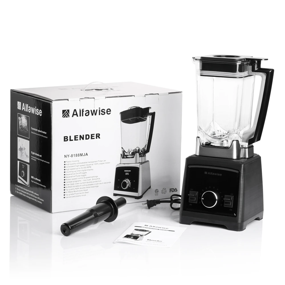 Alfawise Professional 2L блендер миксер 30000 об/мин соковыжималка Voedsel процессор met 8 vlijmscherpe Лезвие Мощность для дома бренд качество
