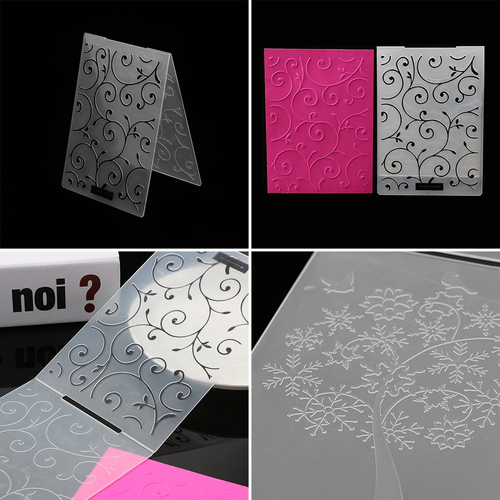 1PC Merry Christmas Santa Halloween DIY Plastic Embossing Stencils Folder Template Molds Scrapbooking Paper Crafts Cards Decor