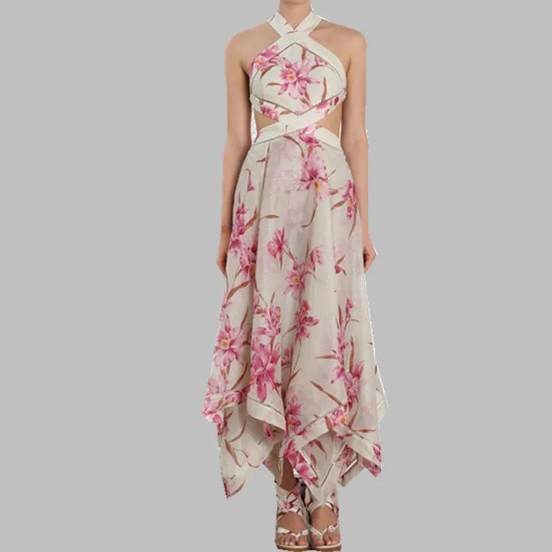 

JSXDHK Summer Holiday Long Dress 2019 Runway Women Sexy Backless Bow Hollow Out Maxi Dress Slim Off Shoulder Beach Party Dress