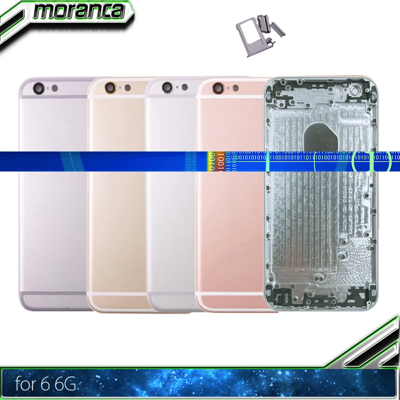

Back Housing for iPhone 6 6g Plus Battery Cover Door Middle Frame Chassis for 6Plus with Side Buttons Sim Tray + IMEI