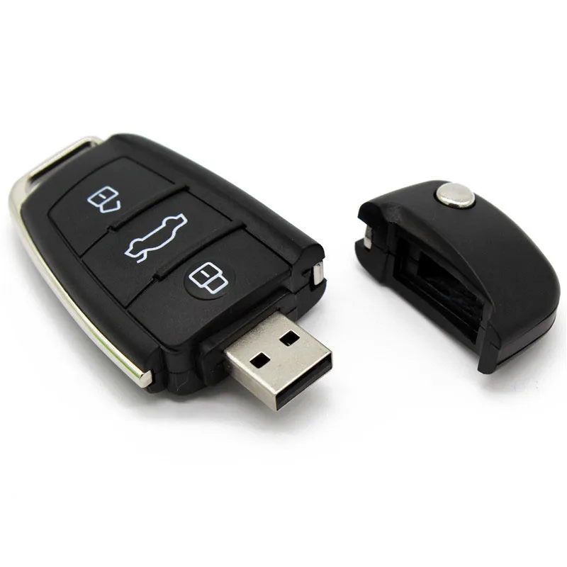 Модный Автомобильный ключ Usb флэш накопитель 100% реальная емкость Audi Key 8 ГБ 16 32 64 4