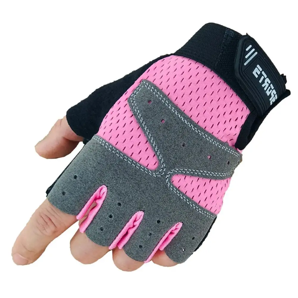 Подростковые спортивные перчатки, велосипедные защитные спортивные перчатки для тяжелой атлетики, перчатки для бега, предназначены для подростков, детей и маленьких женщин