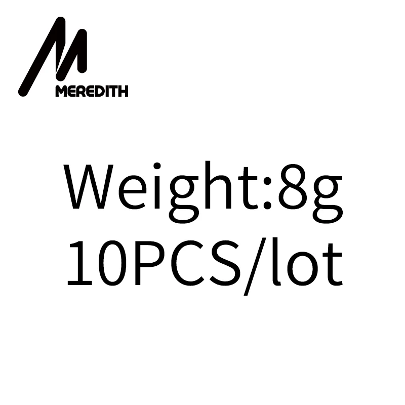 MEREDITH 10 шт./лот, высокое качество, 1,5 г/2 г/3,5 г/5 г/7 г/10 г/14 г, свинцовая головка, крючок, джиг, приманка, рыболовные крючки для мягкой приманки, рыболовные снасти - Цвет: 8g-10pcs